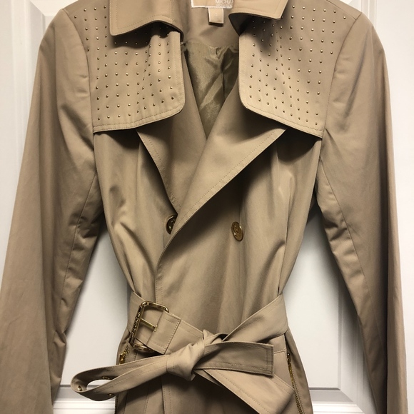 Women's Beige Trench Coat - Picture 3 of 5